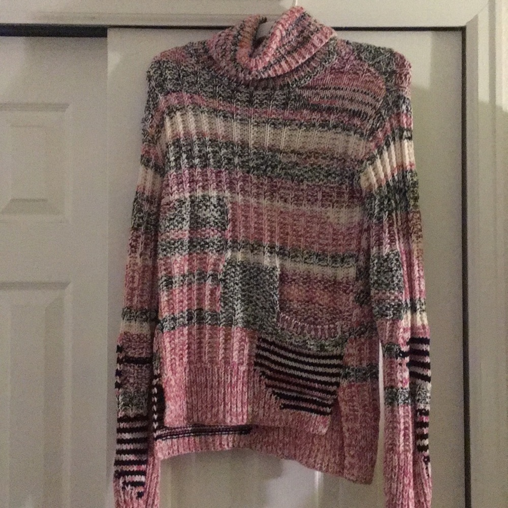 Chunky knit turtleneck sweater